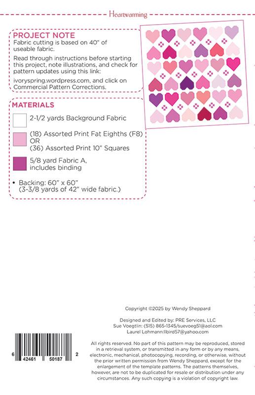 Heartwarming Quilt Pattern