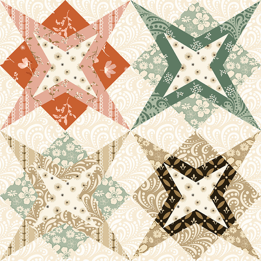 Morning Latte Star Cheater Print Multi