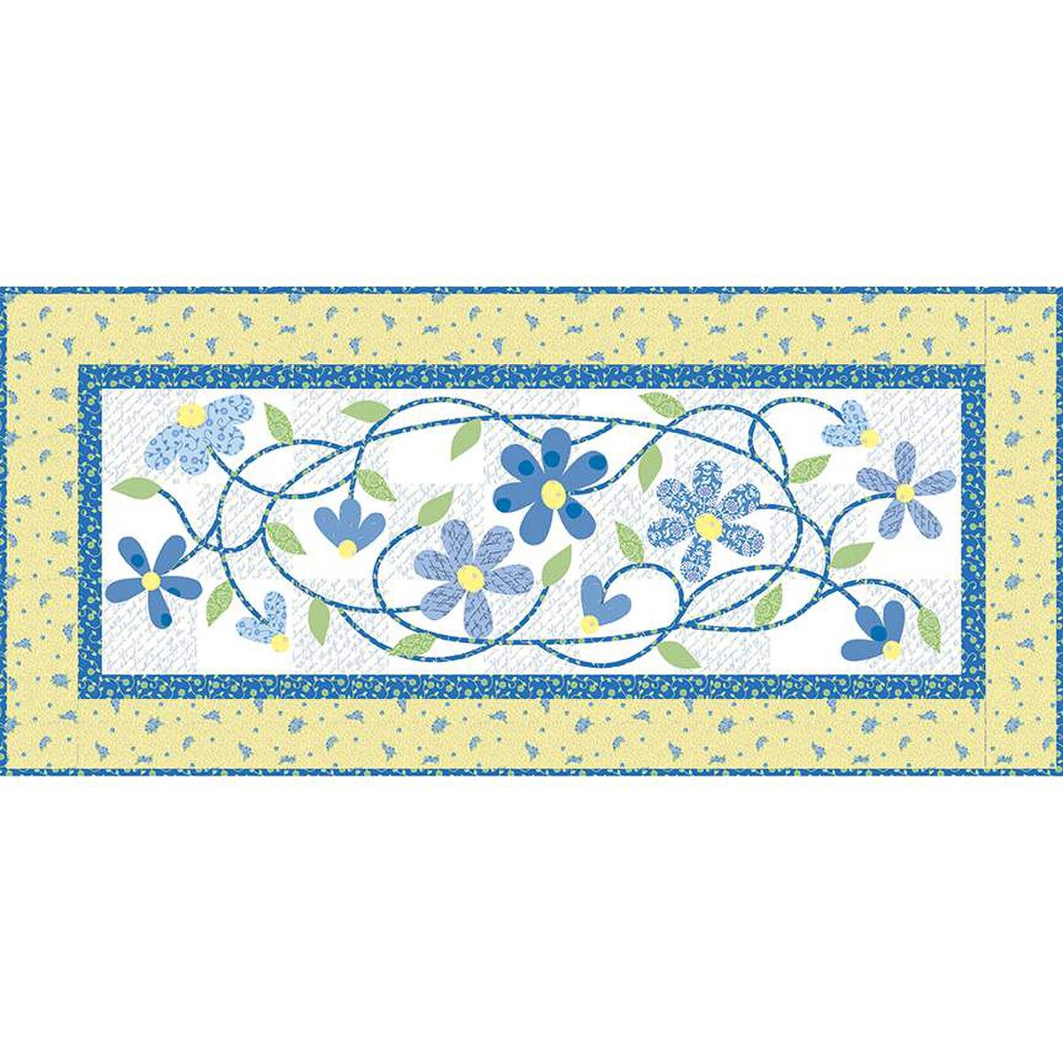 Jillily Studio Tangled Daisies Table Runner Pattern