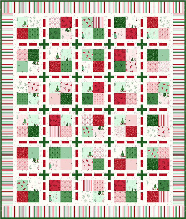 4-Patch Charm Quilt Pattern
