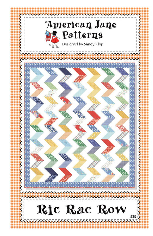 American Jane Patterns Ric Rac Row Quilt Pattern