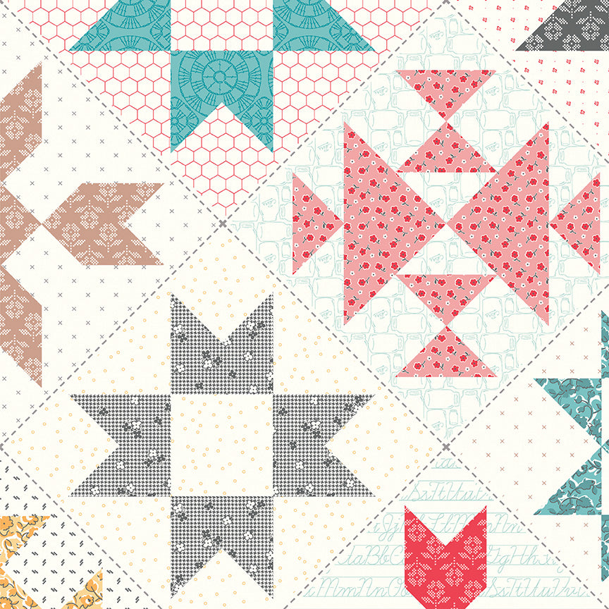 Stitch 107/108" Wideback Cheater Print Multi