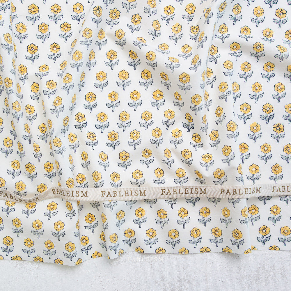 Flowering In Yellow Indian Block Prints