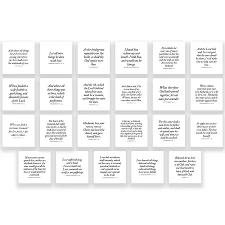 16 Precut Baby-themed Bible Verse Quilt Squares 5in