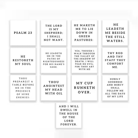 Psalm 23 Squares
