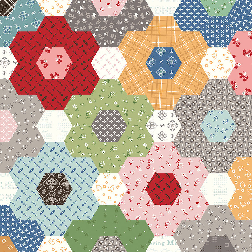 Calico Grandmas Flower Garden Multi,