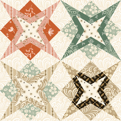Morning Latte Star Cheater Print Multi