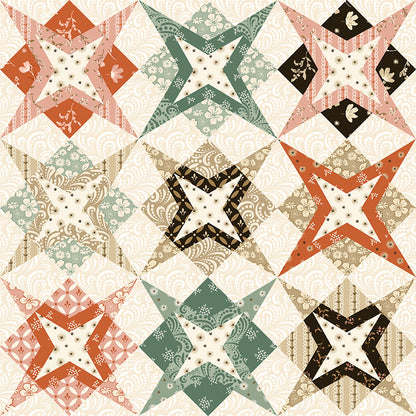 Morning Latte Star Cheater Print Multi