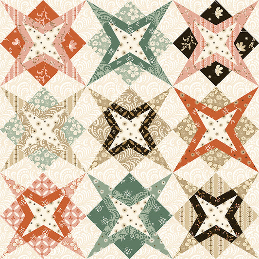 Morning Latte Star Cheater Print Multi