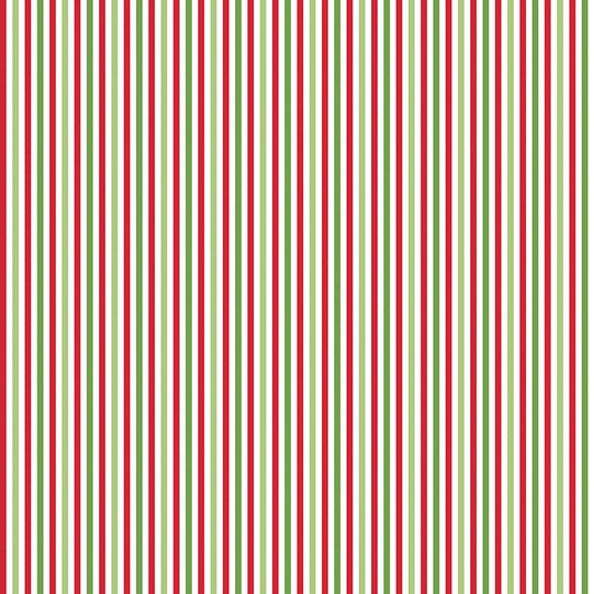1/8" Stripe Christmas FQ