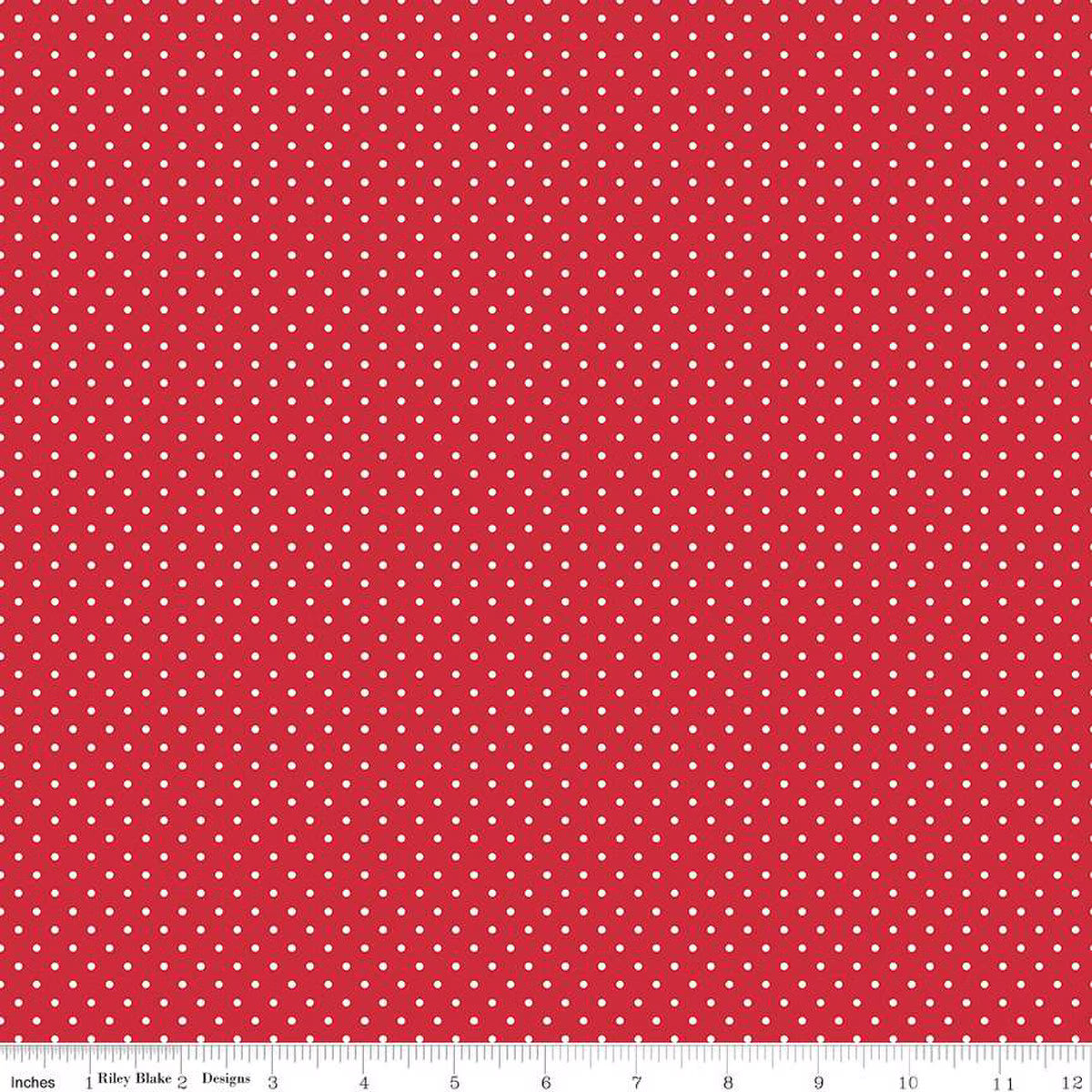 Swiss Dot Red FQ