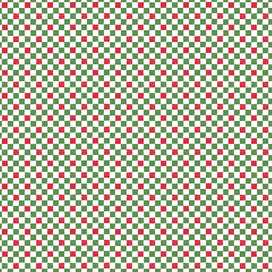 Check Please! 1/4" Check Christmas - FQ
