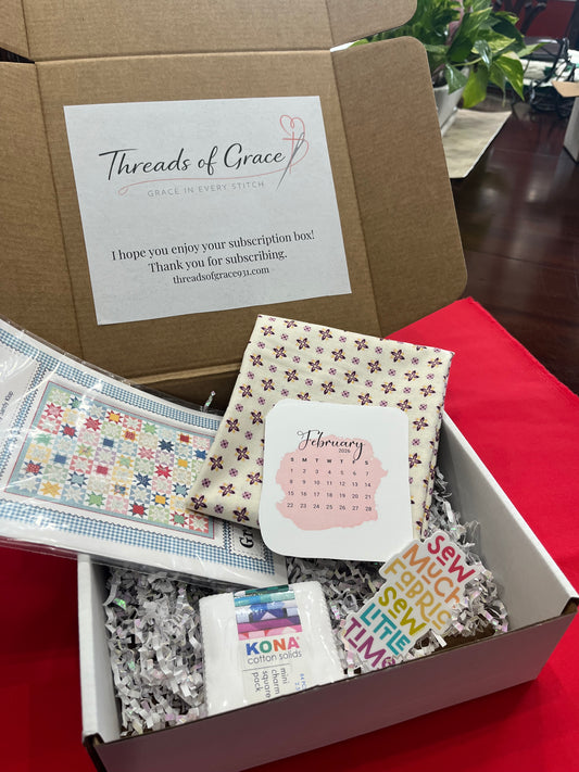 Threads of Grace Quarterly Quilt Subscription Box