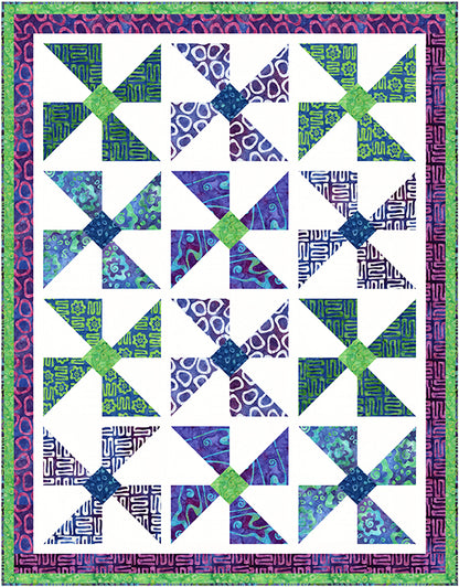Batiks Bold in Bloom Quilt Kit