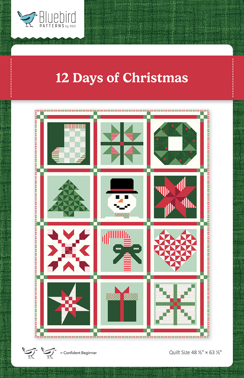 12 Days of Christmas by RIley Blake, curated Quilt Kit