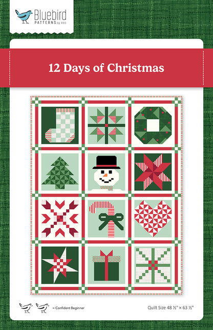 12 Days of Christmas by RIley Blake, curated Quilt Kit