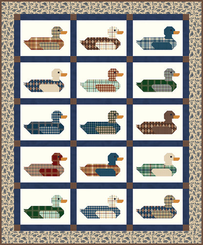 Bluebird Patterns Plaid Mallards Quilt Pattern