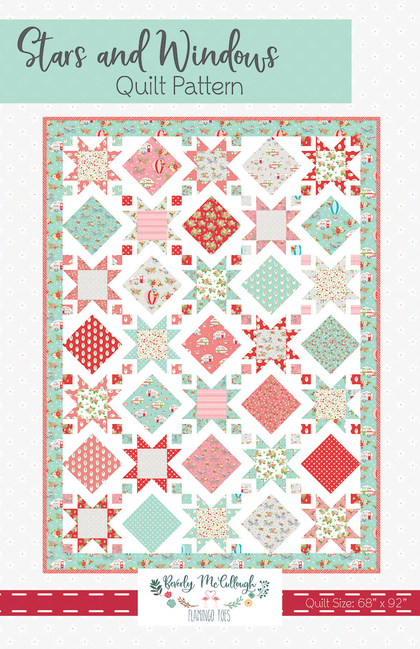 BEVERLEY MCCULLOUGH- Stars and Windows Quilt Pattern, MOQ 3Each(s)