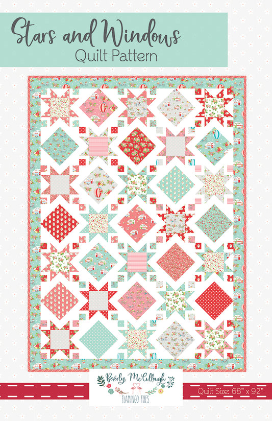 BEVERLEY MCCULLOUGH- Stars and Windows Quilt Pattern, MOQ 3Each(s)