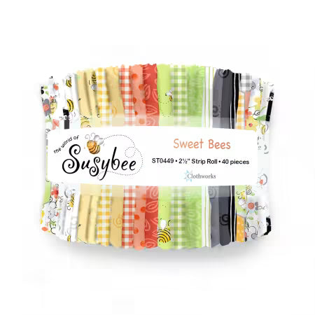 2.5in Strips, Sweet Bees, 40pcs