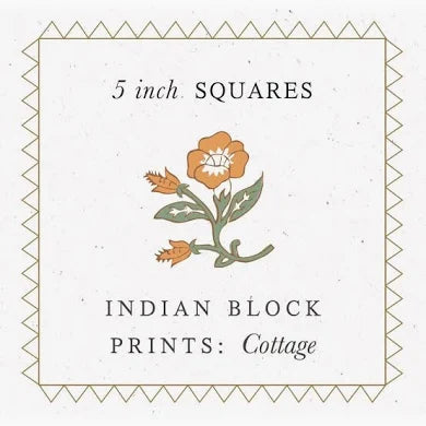 Indian Block Prints Cottage, Charm Pack